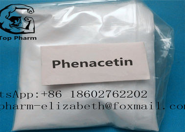 Phenacetin 1-Acetamido-4-Ethoxybenzene CAS 200-533-0の鎮痛剤の白い結晶の粉か無色の水晶99%purity